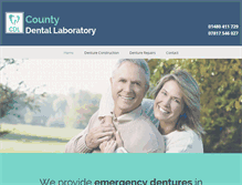 Tablet Screenshot of county-dental-laboratory.co.uk